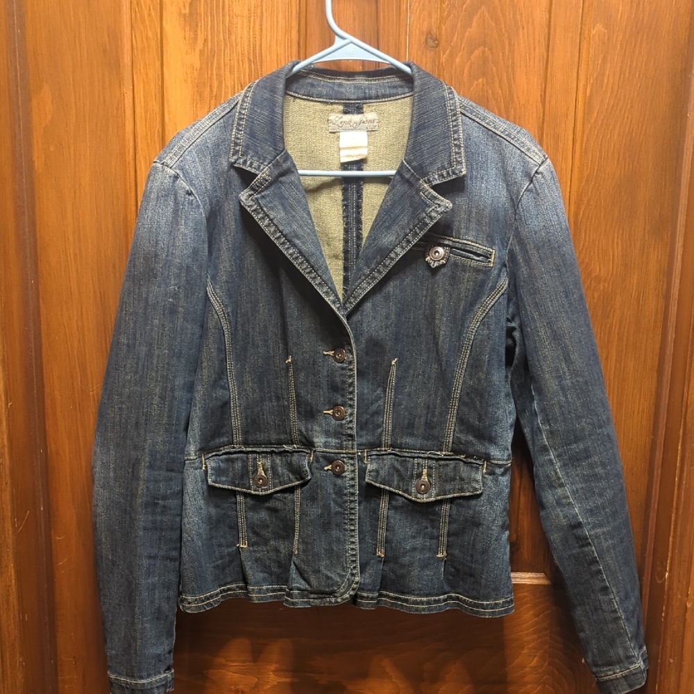 Vintage Lena Jeans Women's Denim Jacket Size Lg‎